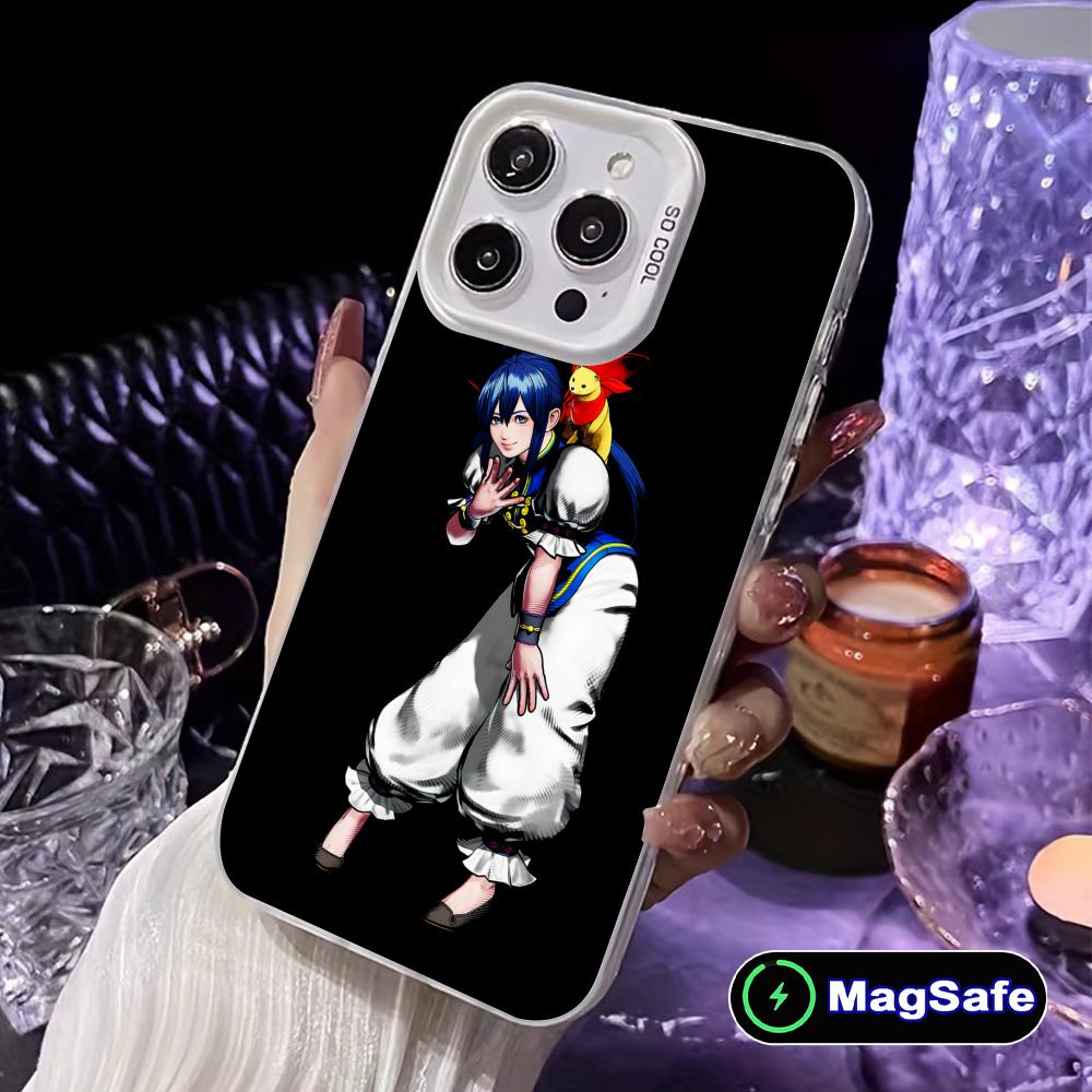 Fatal Fury Hotaru Futaba Phone Case for iPhone 17 16 15 14 13 12 11 X XR XS 8 7 Air Pro Max Plus White Translucent Cover