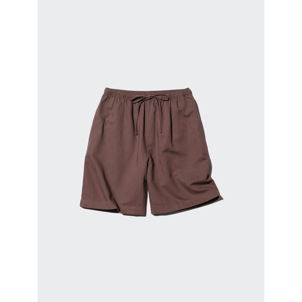Uniqlo Японские шорты из смеси льна Easy