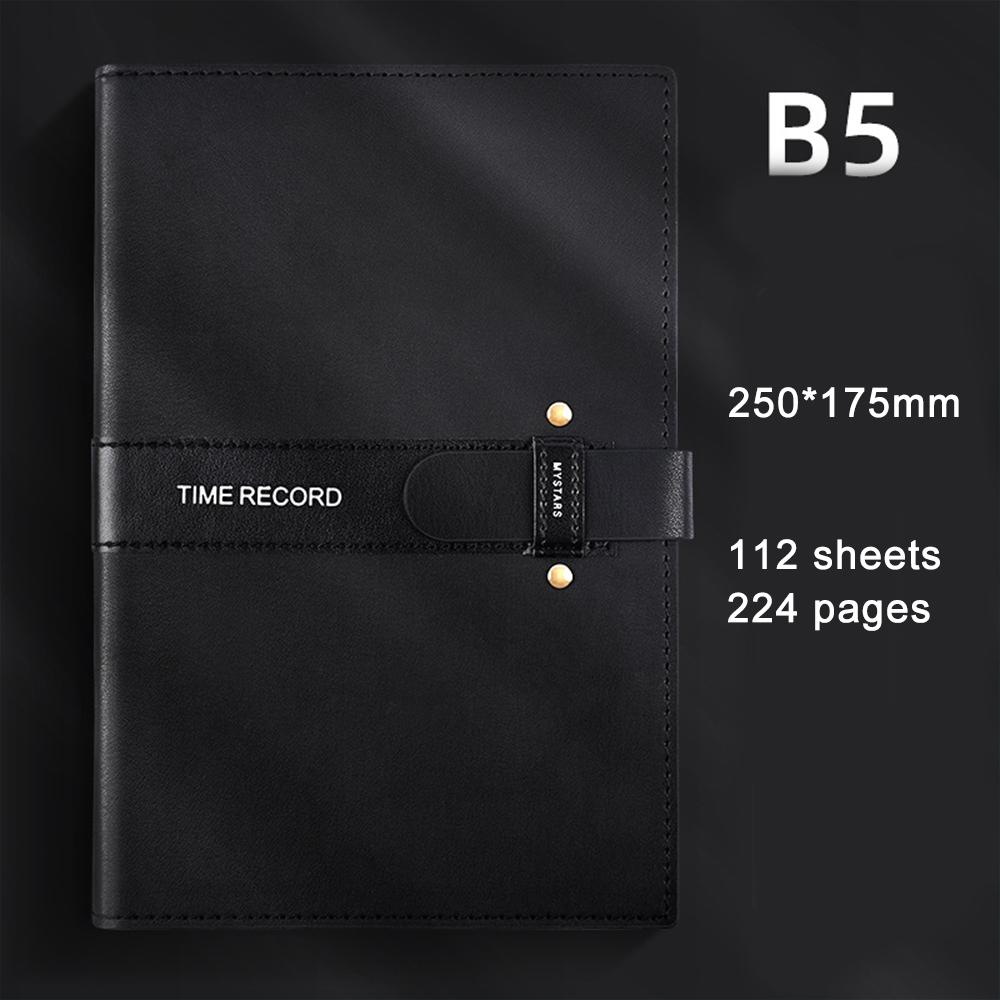 (Бесплатная гравировка логотипа.) Бизнес-блокнот B5 с пряжкой, блокнот для студентов, ежедневник, протоколы совещаний для работы, блокнот для предметов