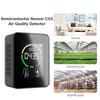 Полупроводниковый датчик CO2 Тестер качества воздуха, температуры и влажности (черный)