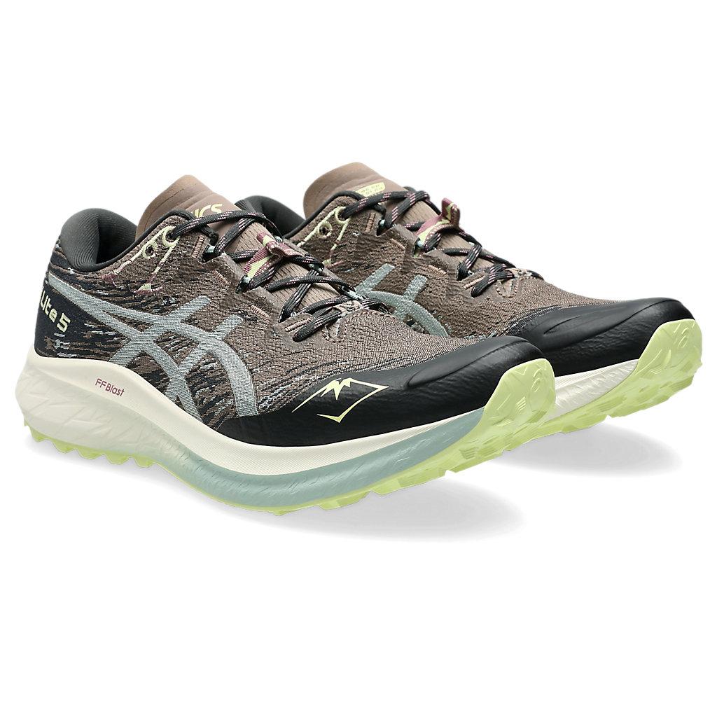Asics Fuji Lite 5 Мужские Черный Безопасный Желтый 1011B889-020