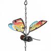 Metal 3D Butterfly Pendant Vintage Painted Hanging Decoration Craft Wind Chime  Scenic Spot