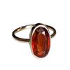 Natural Hessonite Red Garnet Gemstone  925 Sterling Silver Ring 8.25 US, Gift Ring