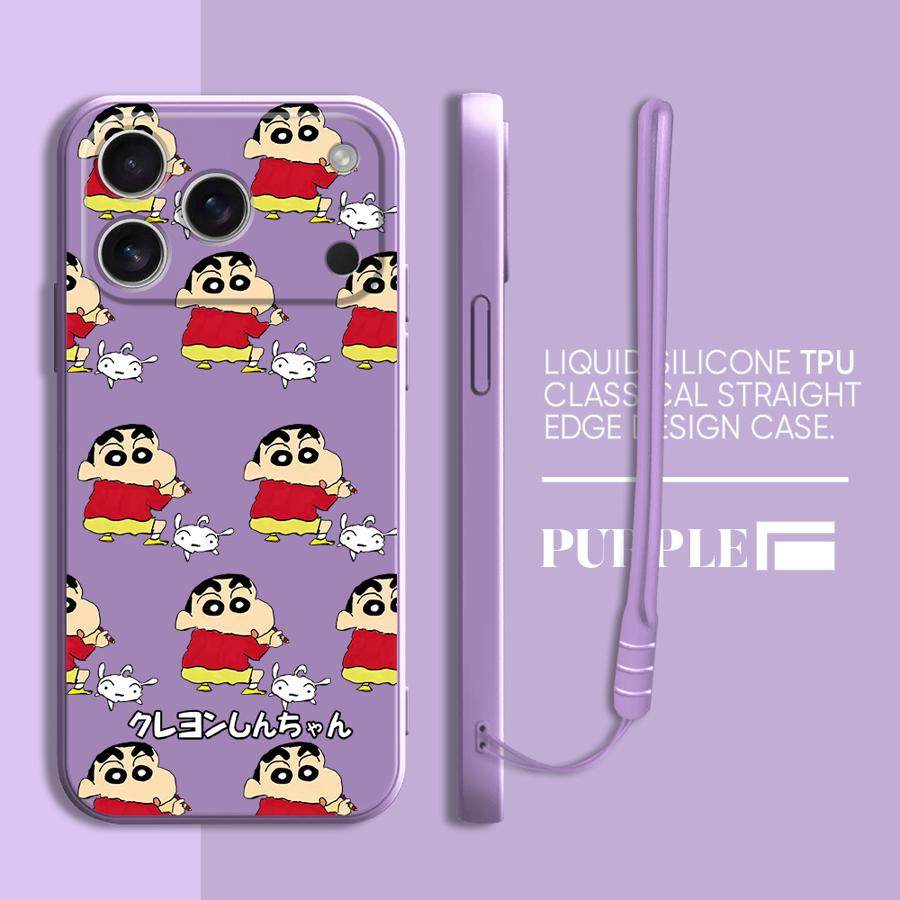 Crayon Cartoon Shin-chan Phone Cover Case for Apple iPhone 17 Pro Max Air 16 13 Mini XS XR 7 8 12 Plus 15 11