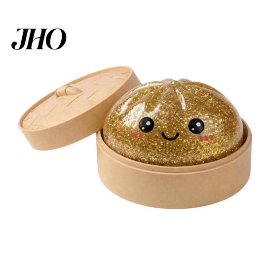 Mood Soothing Toy Steamed Bun Squeeze Toy, Cute Dumpling Stress Relief Ball, Durable Ball Slow Rising Decompression for Desk, Kawaii Fidget