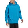 Adidas Originals Trefoil Solid Logo Drawstring Hoodie Loose Long Sleeve Casual Top Men Blue HM1872