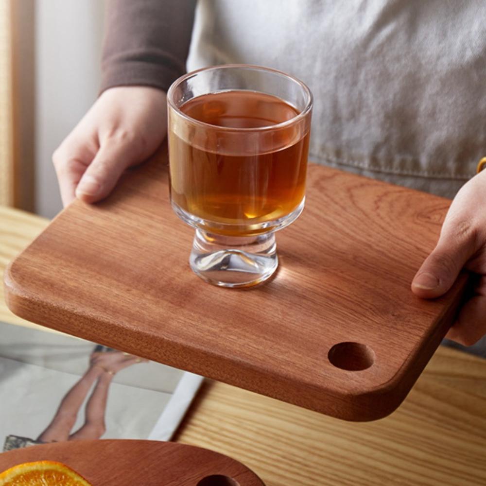 Solid Wood Ebony Chopping Board Thickened Checkerboard Cutting Board Travel