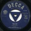 7-дюймовая пластинка LORD ROCKINGHAM'S XI - Wee Tom 45F11104 Decca 1959 UK Рок Б/У