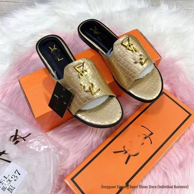 YS Hardware Женские декоративные летние шлепанцы с пряжкой – Легкие, модные и универсальные