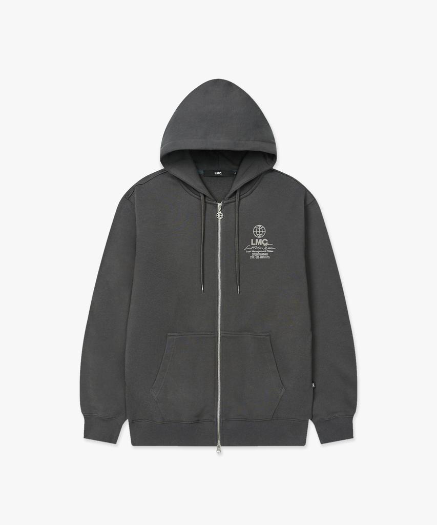 Худи на молнии Lmc Signature Combo, угольный