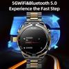 Умные часы 5G Wifi DDR4 6+128G GPS SIM-карта Умные часы 4G телефон часы 1,5-дюймовый AMOLED двойная камера 6G+128G память