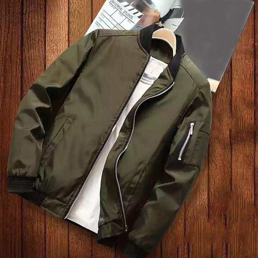 Autumn Winter Fashion Temperament Men's Jacket Stand Collar Youth Men's Slim Coat
