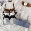 Backless Student Korean Style Women's Bra Wire-Free Thin Push-Up Sports Bra Camisole Spaghetti Strap Tank Top Underwear