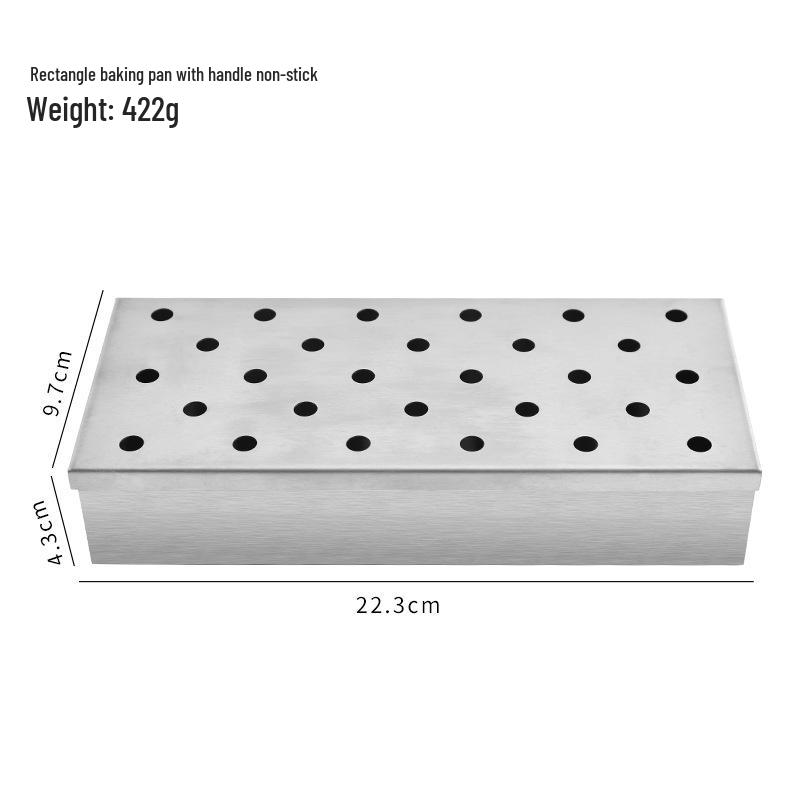 Stainless Steel BBQ Wood Chip Smoker Box for Charcoal Grills