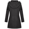  Womens Winter Warm Outwear Floral Print Hooded Pockets Vintage Oversize Coats