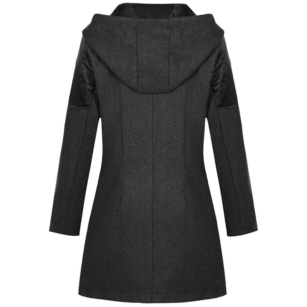  Womens Winter Warm Outwear Floral Print Hooded Pockets Vintage Oversize Coats