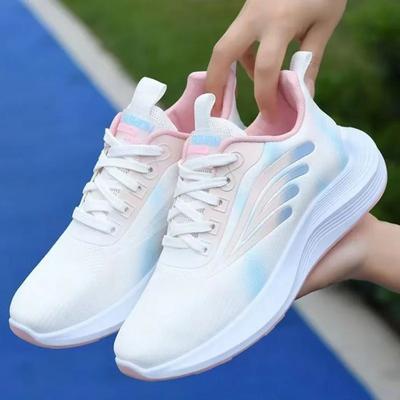 Летние сетчатые дышащие кроссовки для женщин, легкие противоскользящие кроссовки на платформе для пешего туризма, теннисные кроссовки для бега, женские