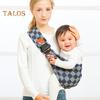 Baby Sling Carrier Great Load Bearing Adjustable Length Wide Strap Less Pressure On Shoulder Breathable Fabric Plaid Print Outdoor Walking 0-36
