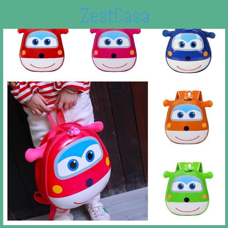 Cute Cartoon Animal Children's Backpack For Boys And Girls With Pvc Material And Reduced Load Functionality