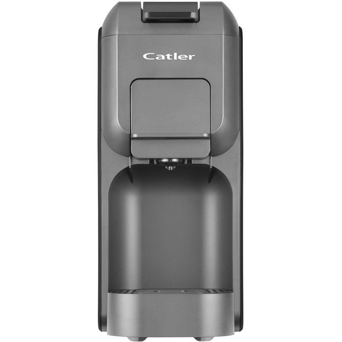 Machine à café à dosettes et capsules CATLER Porto ES 700 - Compatible Dolce Gusto - Nespresso - Café moulu - Noir/argent