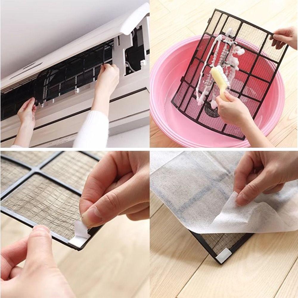 Самоклеящийся фильтр для кондиционера, масштабируемый фильтр для очистки воздуха, крышка для очистки вилки