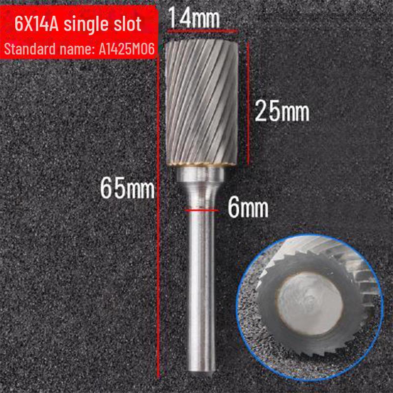 6mm Handle Tungsten Steel Grinding Head Carbide Rotary File for Polishing and Milling