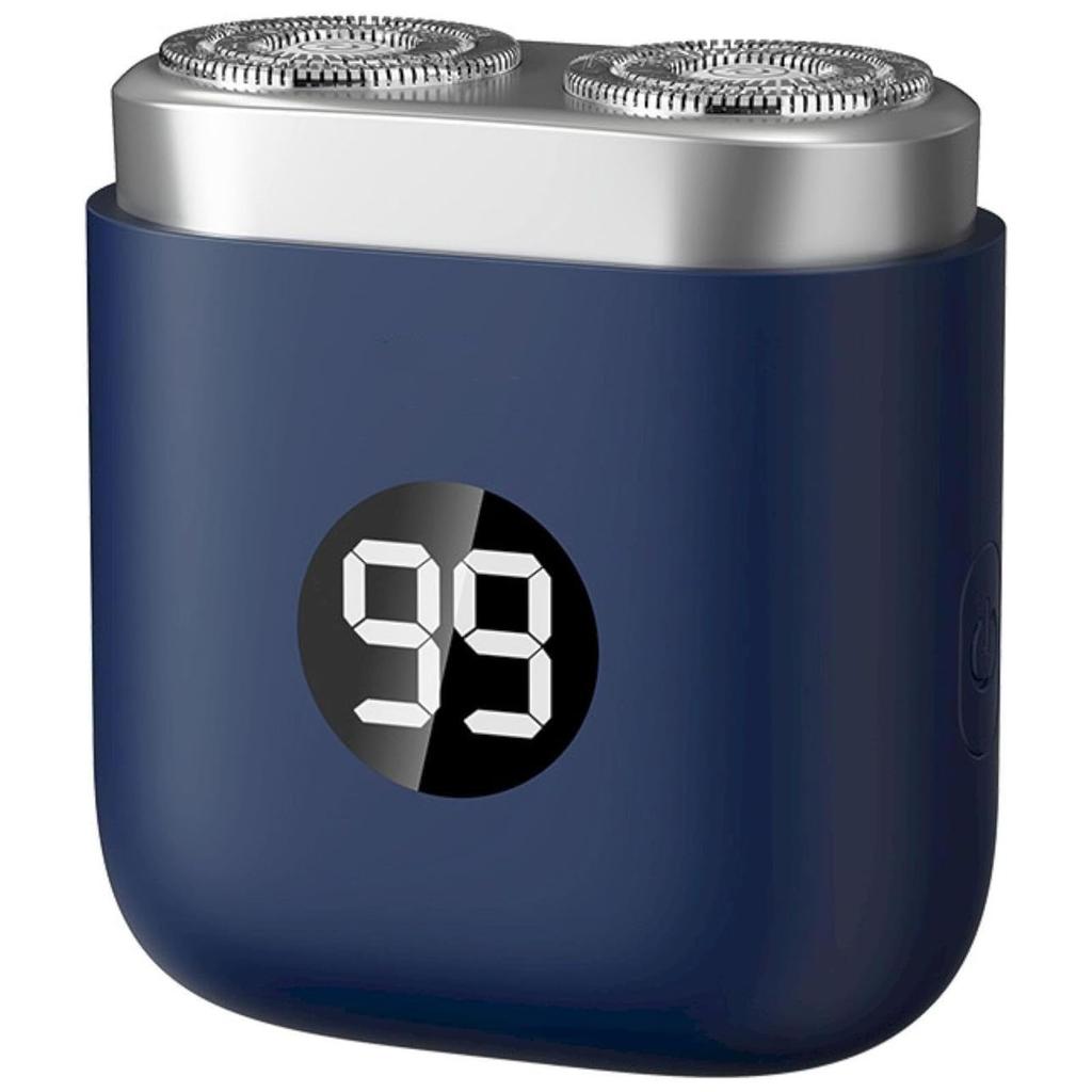 Электрическая портативная перезаряжаемая бритва для путешествий с двумя головками