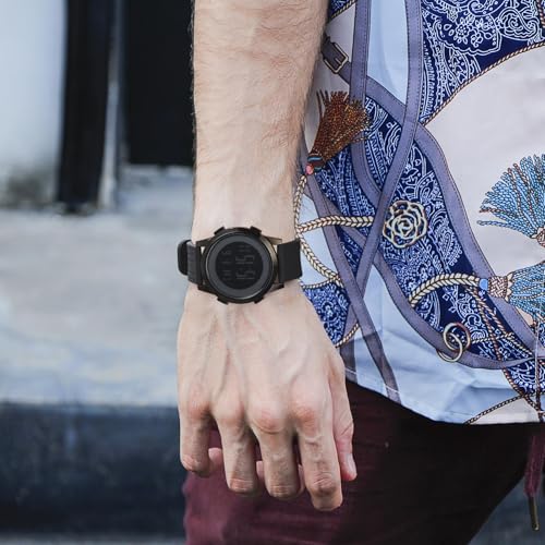 Мужские цифровые часы BUREI, Светящиеся, Водонепроницаемые, Отображение даты, Черные, Для улицы, Большие, Легко читаемые, Многофункциональный секундомер