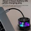 Беспроводной динамик с поддержкой Bluetooth и RGB-подсветкой, магнитный дизайн, универсальный портативный динамик для телефона, музыкальный проигрыватель