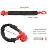 1PC 1/2inch X 22inch Synthetic Tape Rope Road Car Trailer Soft Shackle 38000 Pound Car ATV UTV SUV Recovery Tow Strap