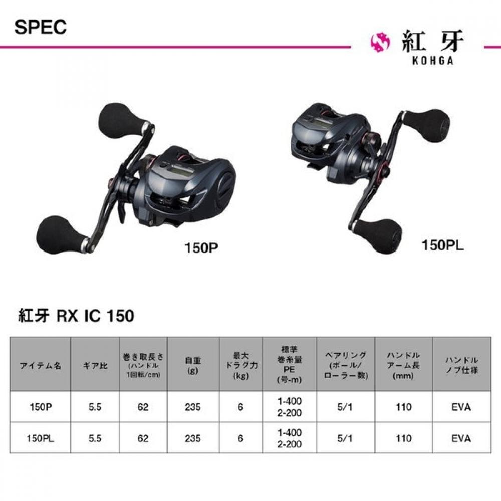 Daiwa Мультипликаторная катушка 25 Red Tooth Rx Ic 150pl