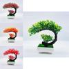 Pinus Hwangshanensis Mini Plastic Bonsai Landscape Ornament For House Interior Decoration