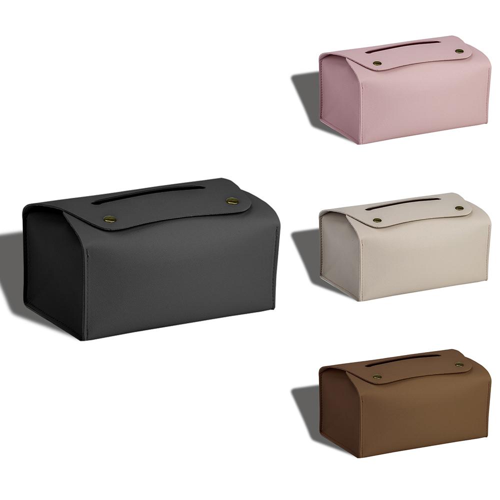 1 Household Pu Leather Tissue Box, Desktop Decoration, Suitable For Dining Room, Living Room, Kitchen, Tissue Storage Box