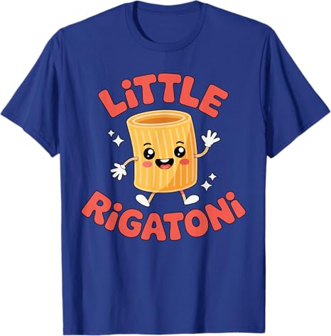 Little Rigatoni Funny Italian Food Toddler Italian Italy Kid TShirt Cute Art Aesthetic Clothes Y2k Lovely Streetwear Saying Tee