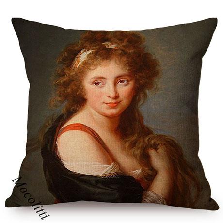 Ballet Girls Oil Painting Art Home Decoration Sofa Pillow Case Sexy Woman Portrait Impressionism Painting Style Cushion Cover