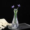 1шт пластиковая ваза для цветов имитация хрустальной вазы акриловая маленькая ваза для домашнего рабочего стола украшение ваза