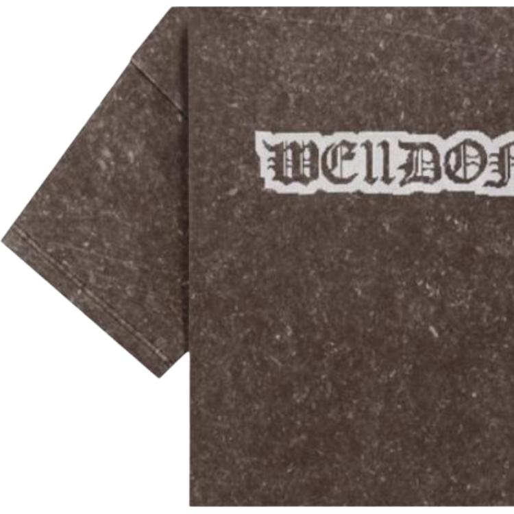 WE11DONE SS24 T Shirt Unisex Brown WD-TT1-24-798-U-BR