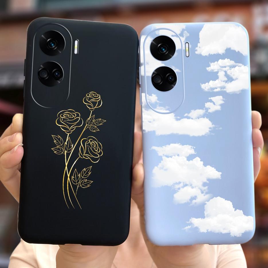 Чехол для Honor 90 Lite Роскошный Мультяшный Девочки Подсолнух Расписной Чехол Мягкий Силиконовый Чехол для Телефона Для Honor 90 Pro Honor90 Lite Чехол