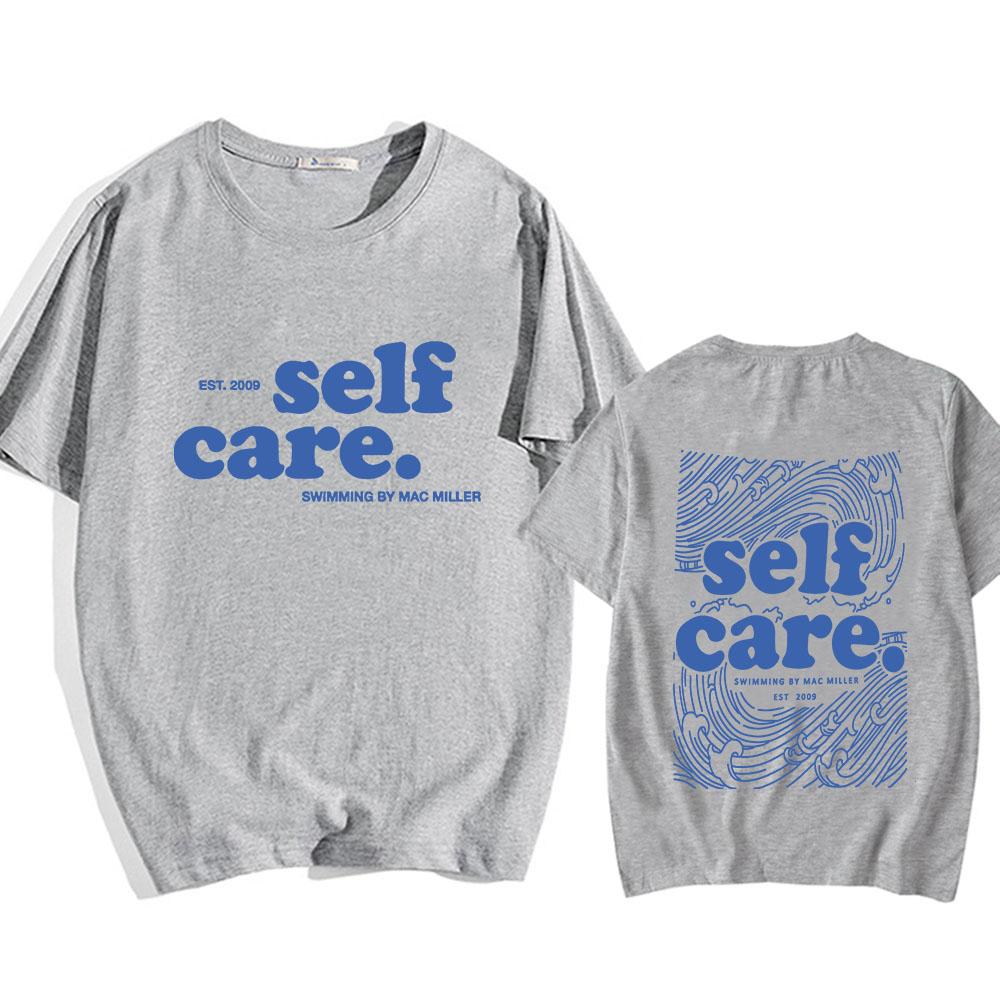 Футболки Macc Miller Self Care Heavy Mental Casual Men Tee Shirt Short Sleeve Summer Spring T Shirts Hip Hop Streetwear Clothes