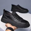 Autumn New Casual Leather Shoes Fashion Soft Baseplate Shoes Men's Low-top Tooling Shoes One-pedal Men's Shoes Generation