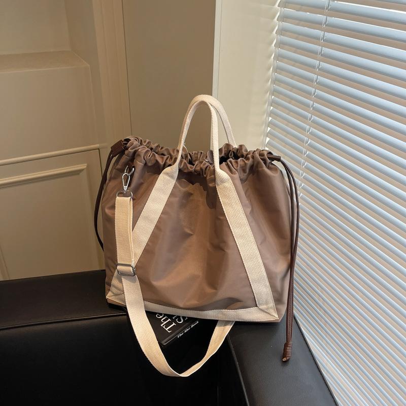 Сумка женская большой вместимости новая летняя повседневная сумка-мессенджер портативная на шнурке складная классная сумка-тоут