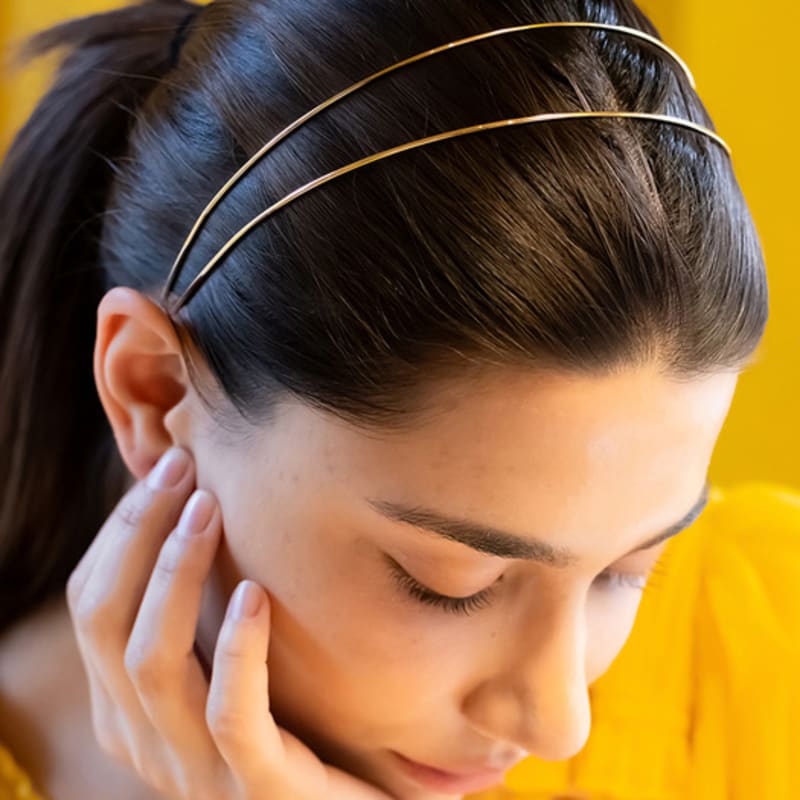 BE/GINS ЛИНИЯ ДВОЙНАЯ КОРОНА ОБОДОК ДЛЯ ВОЛОС