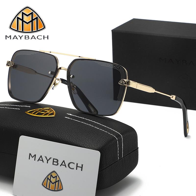 Солнцезащитные очки MAYBACH Защита UV400 Роскошный бренд для мужчин и женщин Классические солнцезащитные очки Высококачественные очки Пилотные очки 754