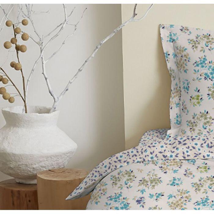 Parure de draps 3 pièces pour lit 90 x 190 cm Tanya cyan