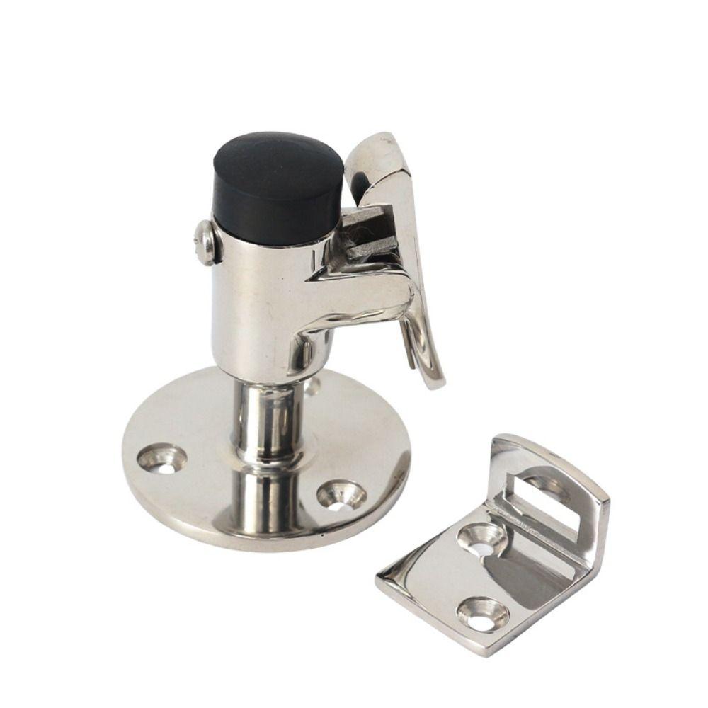 Stainless Steel 316 Boat Door Stop Floor Knob Durable Construction Door Holder Corrosion Resistant Spring Mechanism Door Stopper