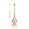 Brass Gulab Pash Bottle for Gangajal, Gulab Dani Bottle for Pooja Decorative Showpiece
