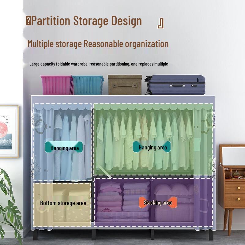 Yumei Shidai No-Installation Foldable Cloth Wardrobe