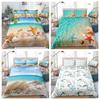 Одеяло/пододеяльник с океаном, мягкая микрофибра, наборы детского постельного белья для морского пляжа, без одеяла