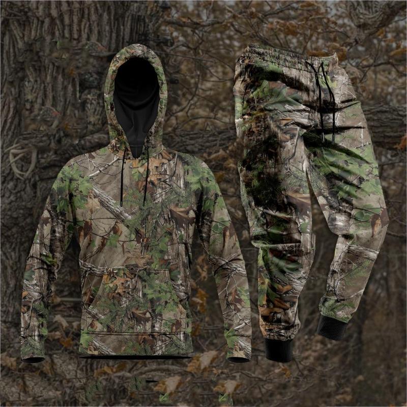Autumn Camouflage 3D Printed Hoodie Suit Men Sweatshirts Sweatpants Casual Fashion Two Piece Tracksuit Set Men's Clothing
