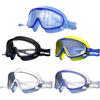 Взрослые очки для плавания с большой оправой, водонепроницаемые и незапотевающие очки для плавания высокой четкости, силиконовые очки для плавания с цельными берушами